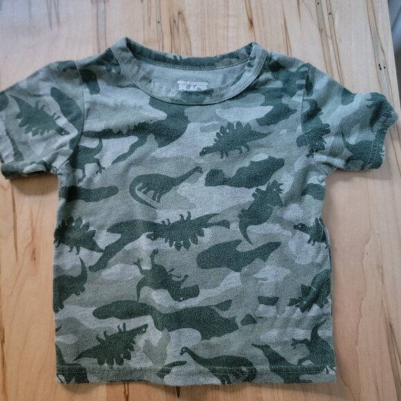 The Children's Place Toddler Dinosaur Camoflauge Shorts Set - Size 18-24 Months - Picture 2 of 4